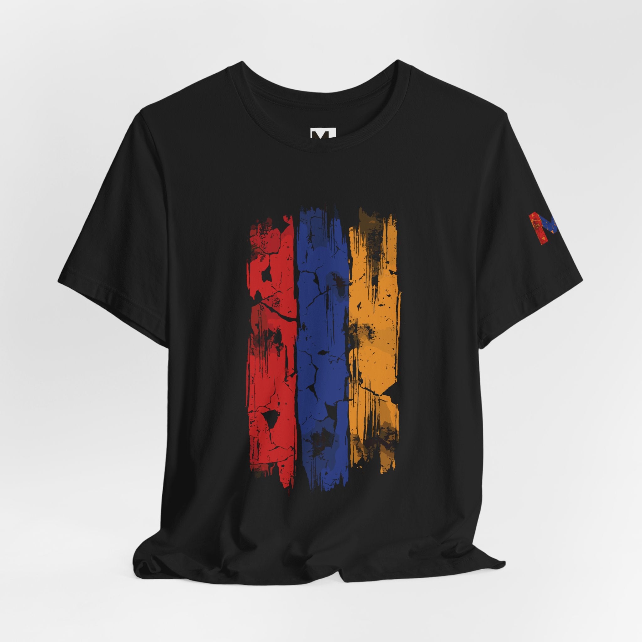 Distressed Armenian Flag Tee - Graphic T-Shirt