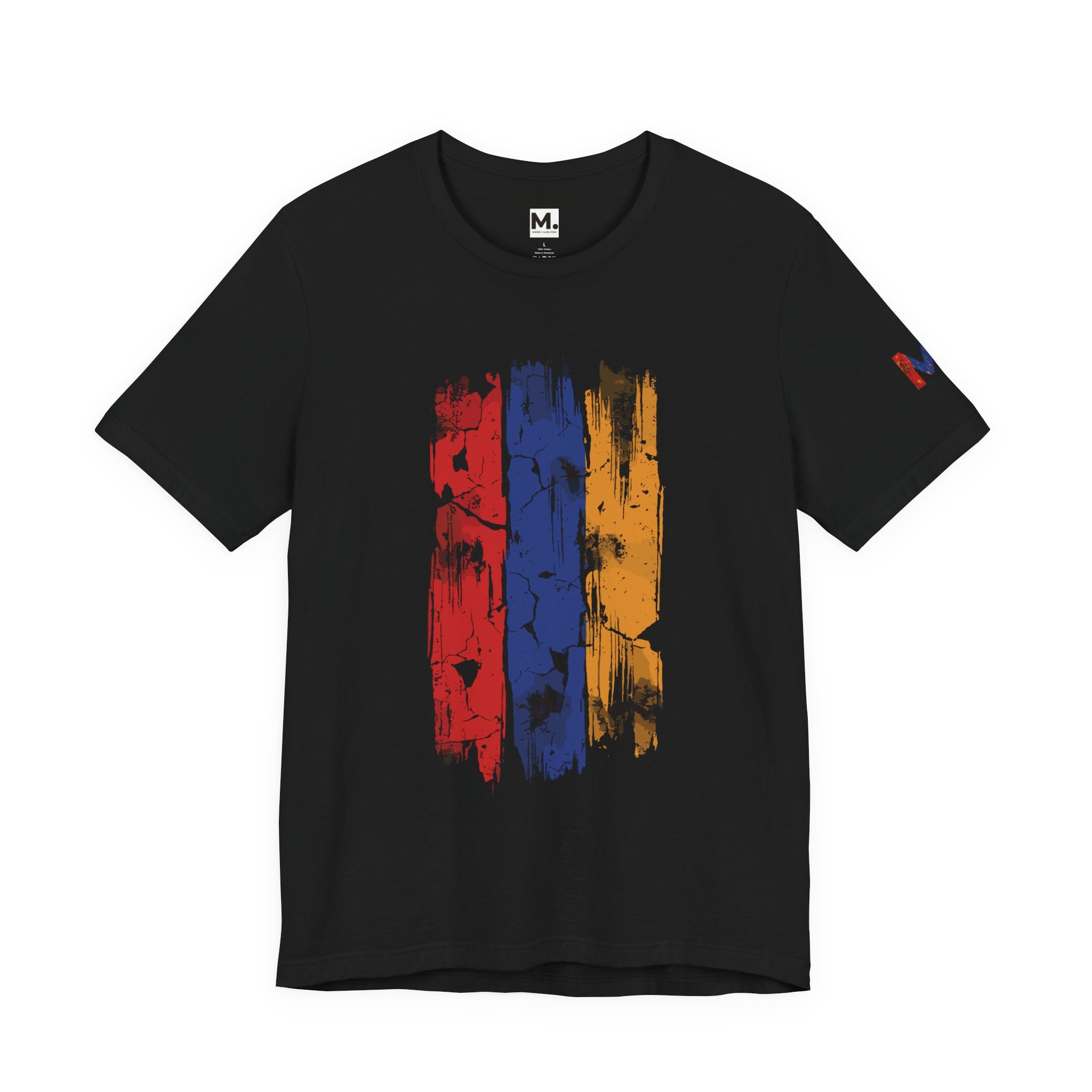 Distressed Armenian Flag Tee - Graphic T-Shirt