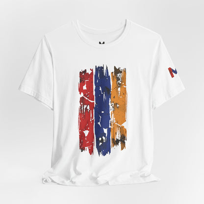 Distressed Armenian Flag Tee - Graphic T-Shirt