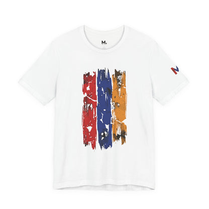Distressed Armenian Flag Tee - Graphic T-Shirt
