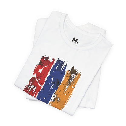 Distressed Armenian Flag Tee - Graphic T-Shirt